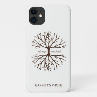 Personalised Stay Rooted Inspirational Christian C iPhone 11 Case