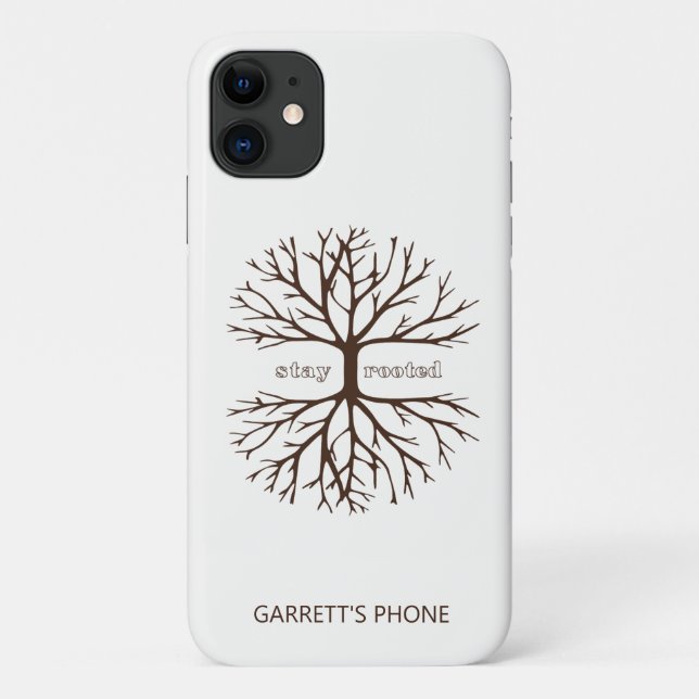 Personalised Stay Rooted Inspirational Christian C Case-Mate iPhone Case (Back)