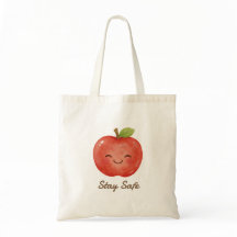 Personalised Stay Safe Lucky Apple Cute Watercolor