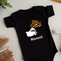 Personalised Stay Spooky Baby Bodysuit