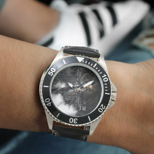 Personalised Steam Train Locomotive Watch