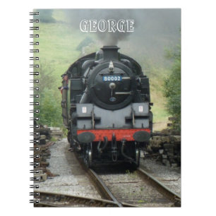 Personalised Steam Train Notebook