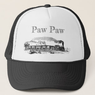 Personalised Steam Train Vintage Illustration Trucker Hat
