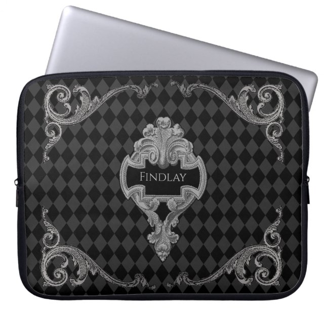 Personalised Steampunk Goth Laptop Sleeve (Front)
