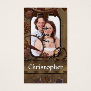 Personalised steampunk photo template