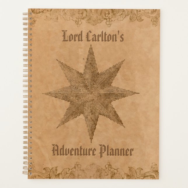 Personalised Steampunk Star Planner (Front)