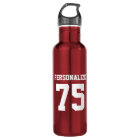 Personalised steel water bottles for sports teams