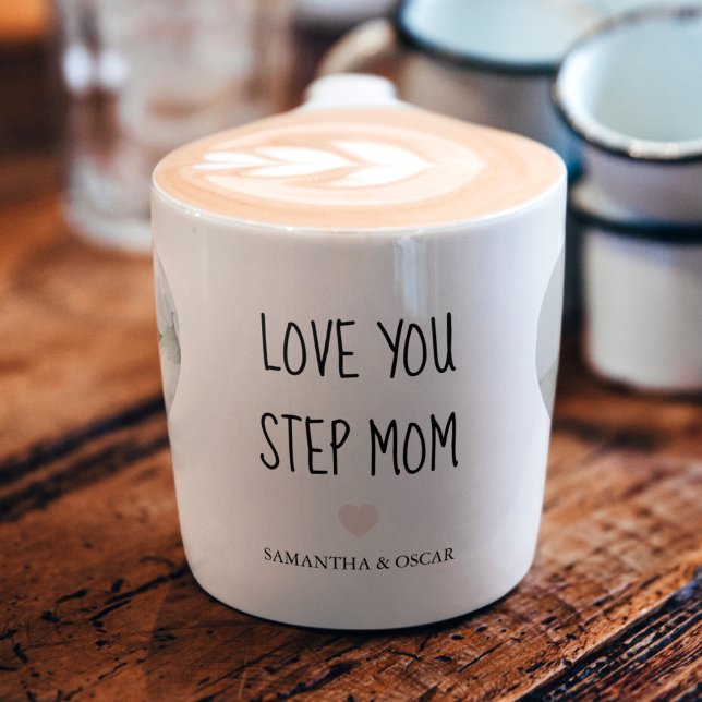Personalised Step Mum Gift Espresso Cup (Creator Uploaded)