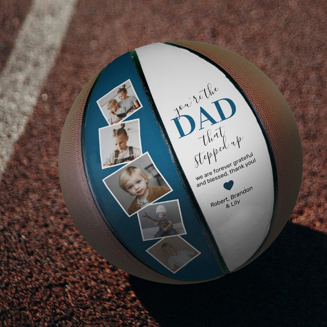 Personalised Stepdad Photo Basketball Gift (Creator Uploaded)