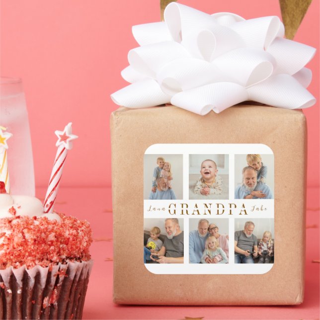 Personalised Sticker | Custom Grandpa Pictures  (Party)