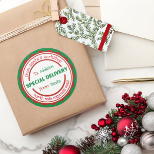 Personalised Sticker Special Delivery from Santa