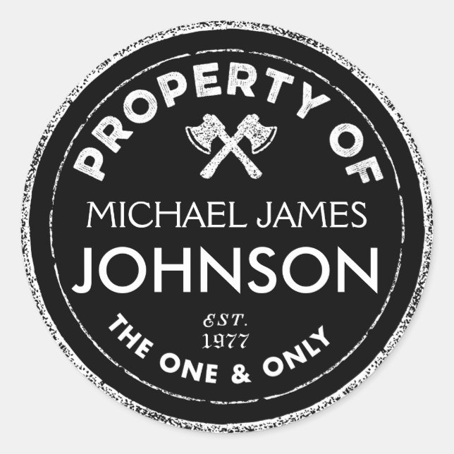 Personalised Stickers (Front)