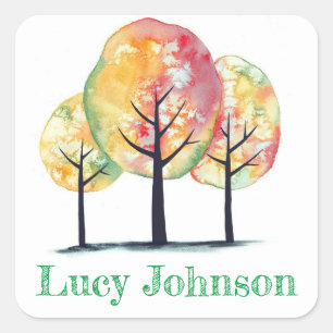 Personalised stickers colourful