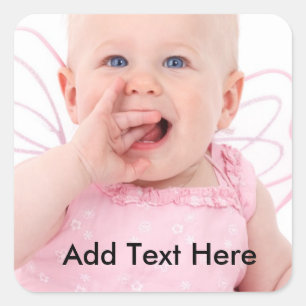 Personalised Stickers with Photos - add text