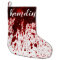 Personalised Stocking Blood Splatter Vampire Gothi