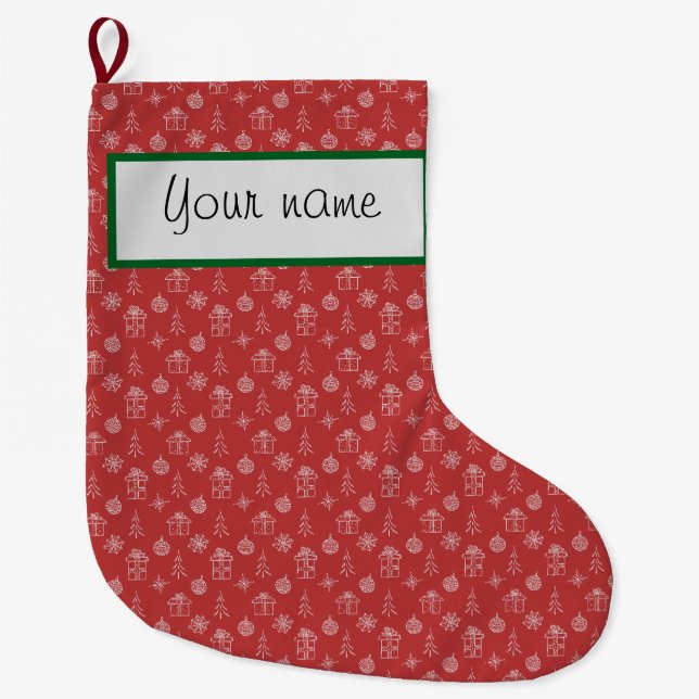 Personalised stocking for Christmas  (Front)