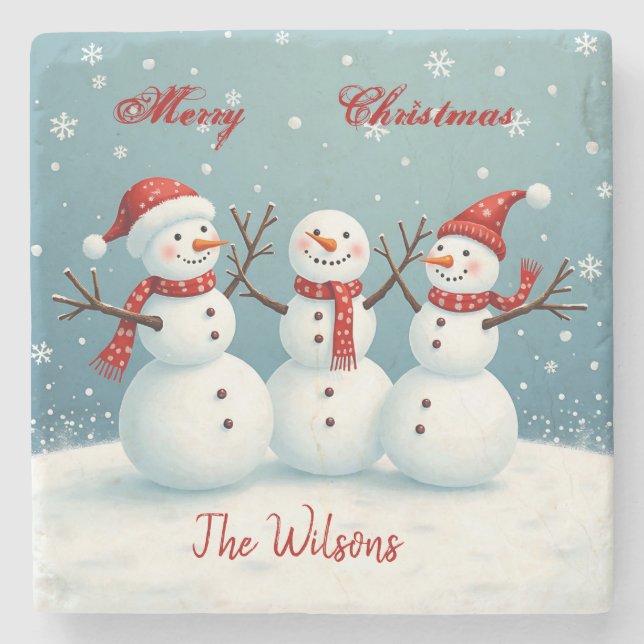 Personalised Stone Coaster (Front)