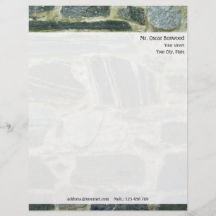 Personalised Stone Wall with Return Address Letterhead