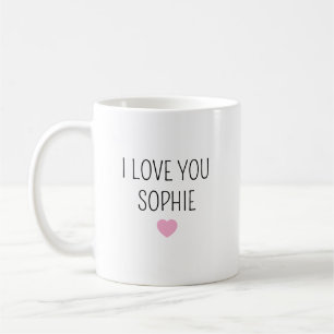 Personalised Stoneware Mug for Mimi, custom name 