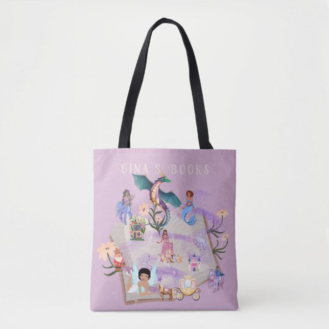 Personalised Story Book Tote Bag (Front)