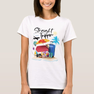 Personalised Straight Trippin Custom Vacation T-Shirt