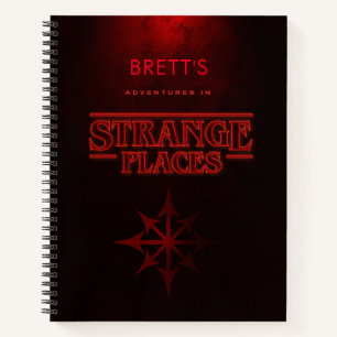 Personalised Strange Places Travel Journal