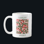 Personalised Strawberry Bridesmaid Gift Vintage Coffee Mug<br><div class="desc">Celebrate your bridal party in style with this charming personalised bridesmaid mug! Featuring a delightful strawberry-themed design framed with lush green leaves and delicate white flowers, this mug adds a whimsical and elegant touch. Customise it with your bridesmaid's name for a thoughtful keepsake they’ll cherish long after the big day....</div>