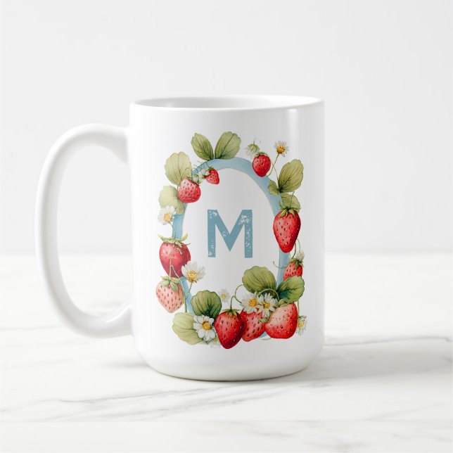 Personalised Strawberry Coffee Mug (Left)