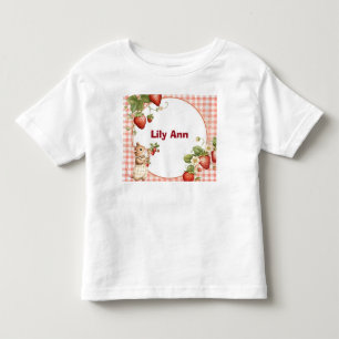 Personalised Strawberry & Little Mouse Toddler T-S T-Shirt