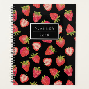 Personalised Strawberry Pattern 2023 Planner