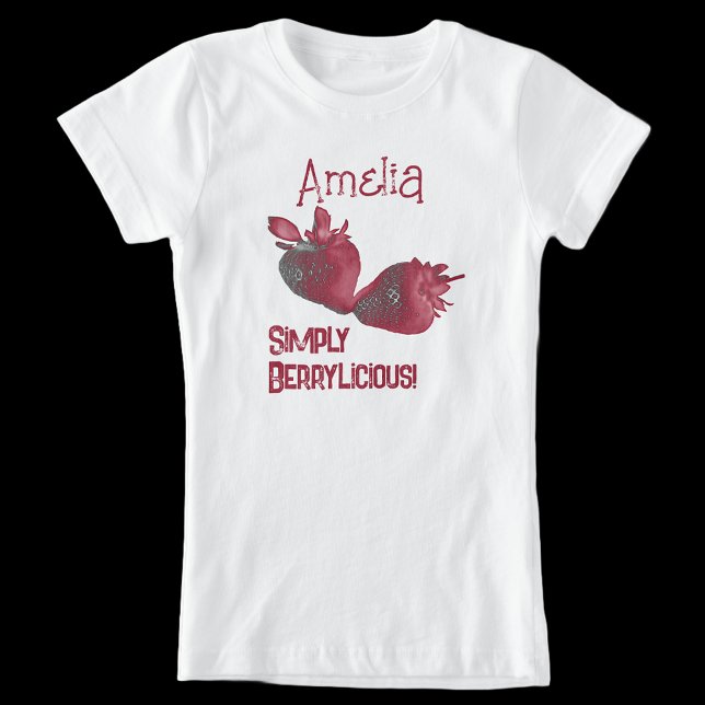 Personalised Strawberry T-Shirt (Sweetest strawberry tee to turn heads this summer 🍓🍓🍓)