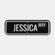 Personalised Street Name w/ Your Name Black White