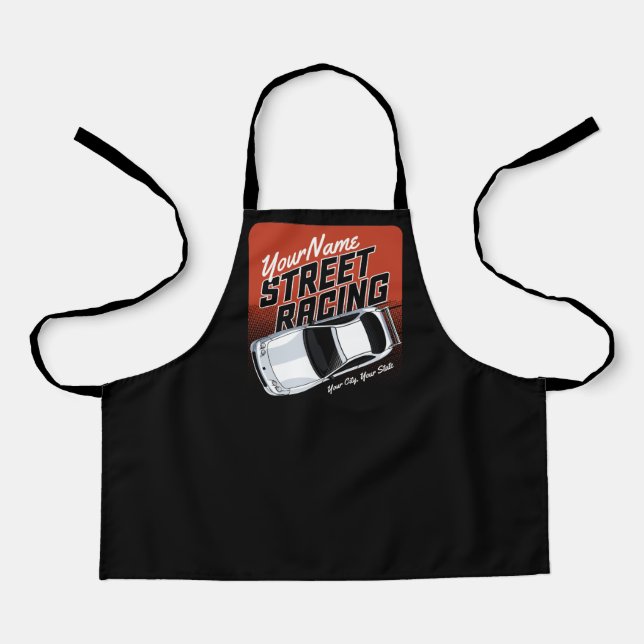 Personalised Street Racing Race Car Motorsport  Apron (Front)