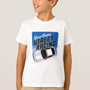 Personalised Street Racing Race Car Motorsport   T-Shirt