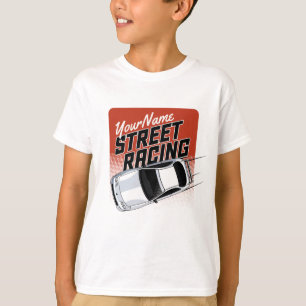 Personalised Street Racing Race Car Motorsport T-Shirt