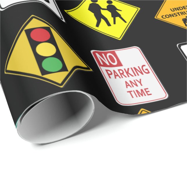 Personalised Street Signs Wrapping Paper (Roll Corner)