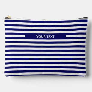 Personalised Striped Beach Bag: Custom Gift Accessory Pouch