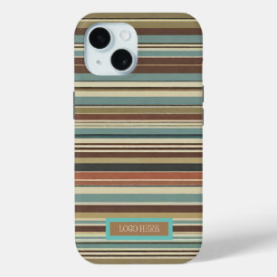 Personalised  Striped  iPhone 15 Case