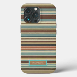 Personalised Striped iPhone 13 Pro Case