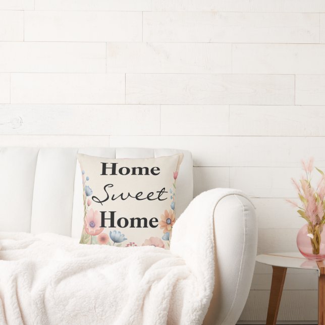 Personalised Striped Home Sweet Home Cushion (Couch)
