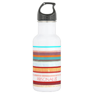 Personalised Stripes 532 Ml Water Bottle