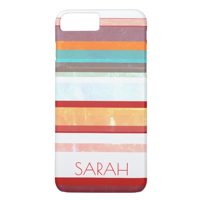 Personalised Stripes Case-Mate iPhone Case (Back)