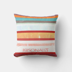 Personalised Stripes Cushion
