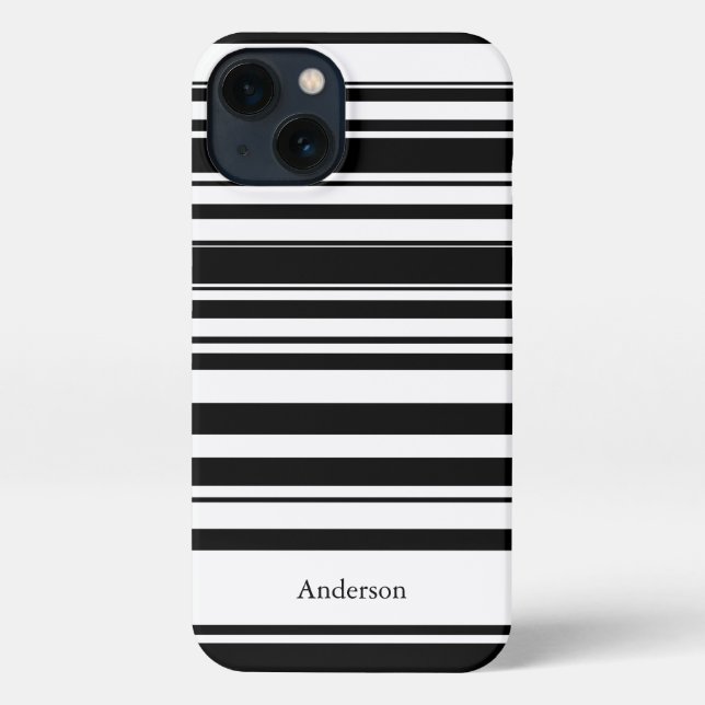 Personalised Stripes iPhone Case (Back)