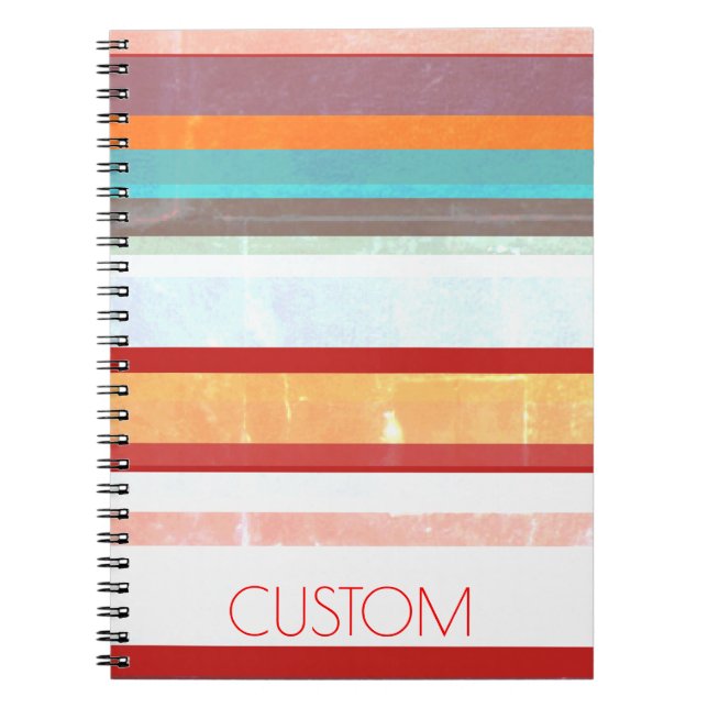 Personalised Stripes Notebook (Front)