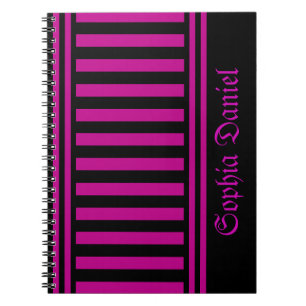 Personalised Stripes Pattern         Notebook
