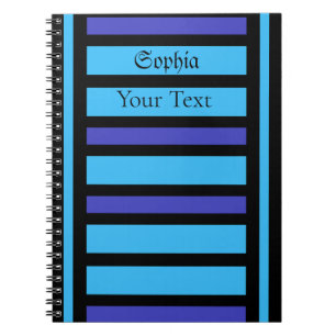 Personalised Stripes Pattern         Notebook