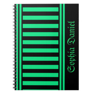 Personalised Stripes Pattern         Notebook