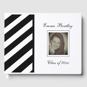 Personalised "Stripes" Photo Guest Book