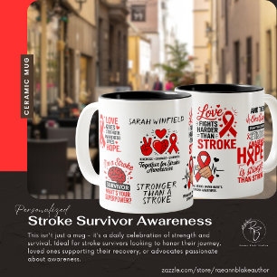 Personalised Stroke Survivor Awareness Ceramic Mug